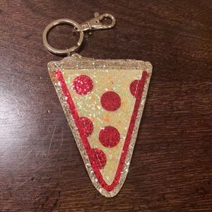 Pizza slice keychain